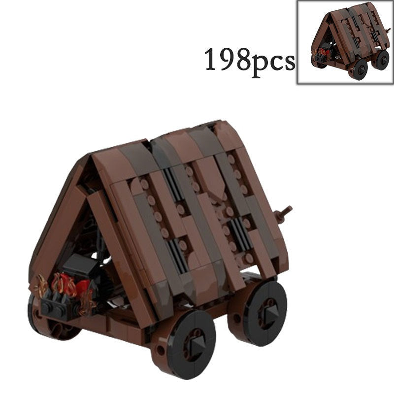 Medieval Battering Ram MOC Building Kit | Castle Siege Machine Model - 4
