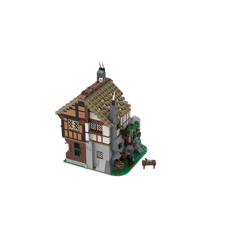 Medieval Blacksmith & Merchant Workshop MOC Building Kit - 3