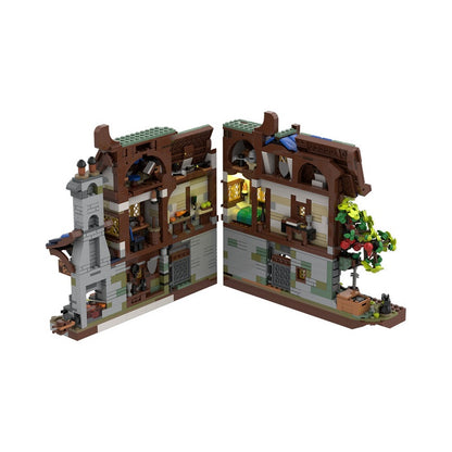Medieval Blacksmith Nook MOC Building Kit | Historic Forge Corner - 3