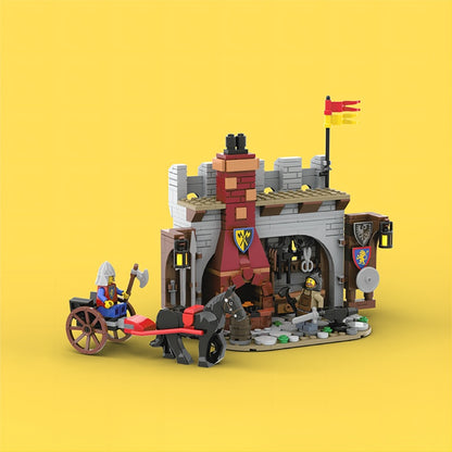 Medieval Blacksmith Workshop MOC Forge Building Kit - 2