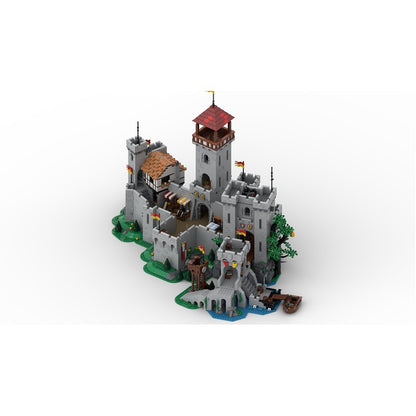 Medieval Castle Bridge Expansion MOC Fortified River Crossing Building Kit - 5