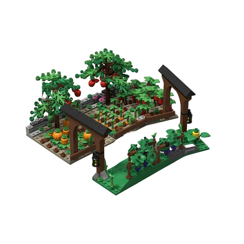 Medieval Castle Garden MOC Orchard & Farm Building Kit - 1