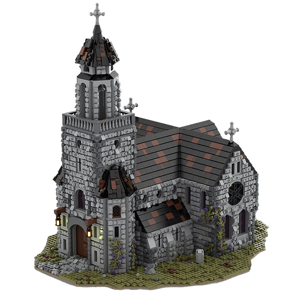 Medieval Cathedral Building Kit | LEGO-Compatible MOC - 2
