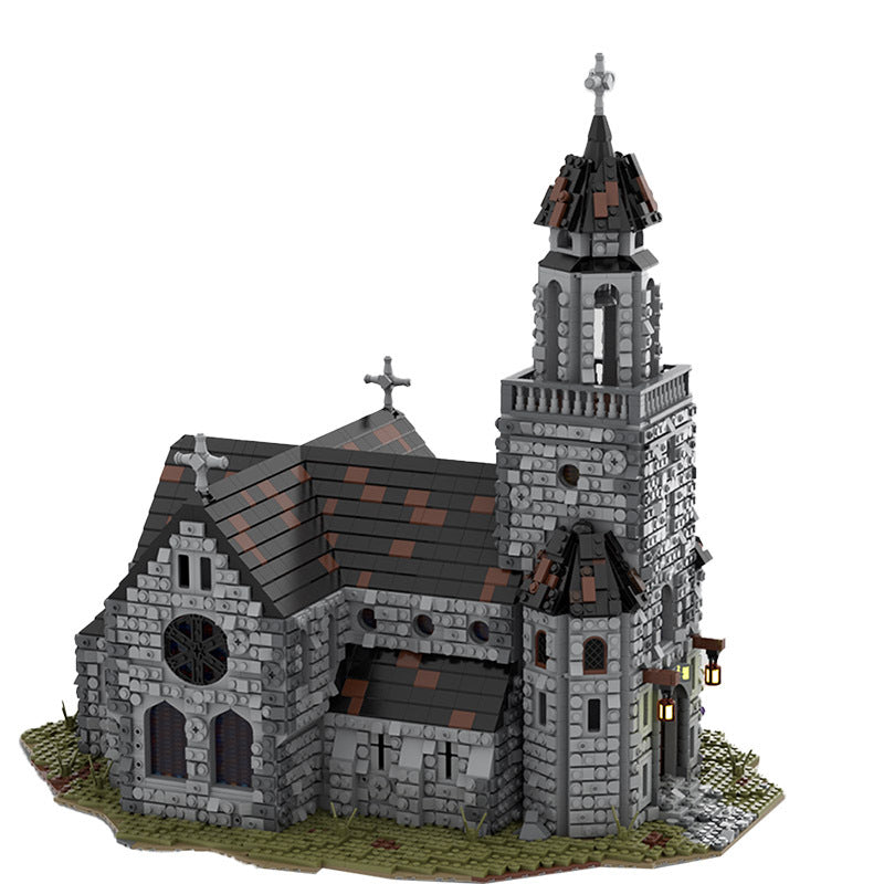 Medieval Cathedral Building Kit | LEGO-Compatible MOC - 3