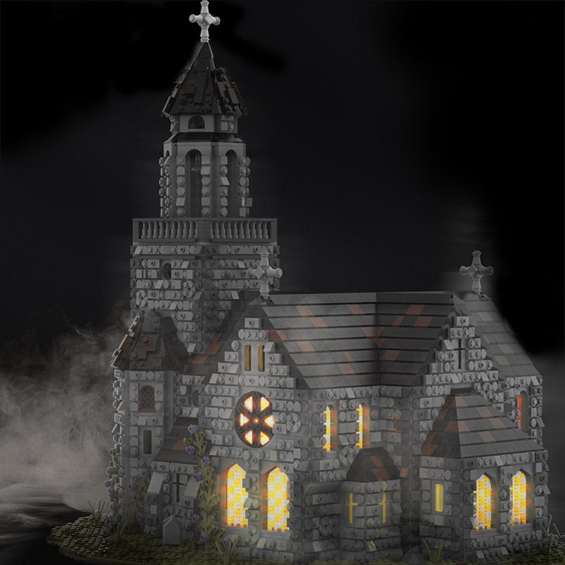 Medieval Cathedral Building Kit | LEGO-Compatible MOC - 4
