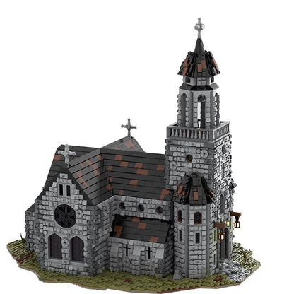 Medieval Cathedral MOC Building Kit | Historic Architecture Model - 3