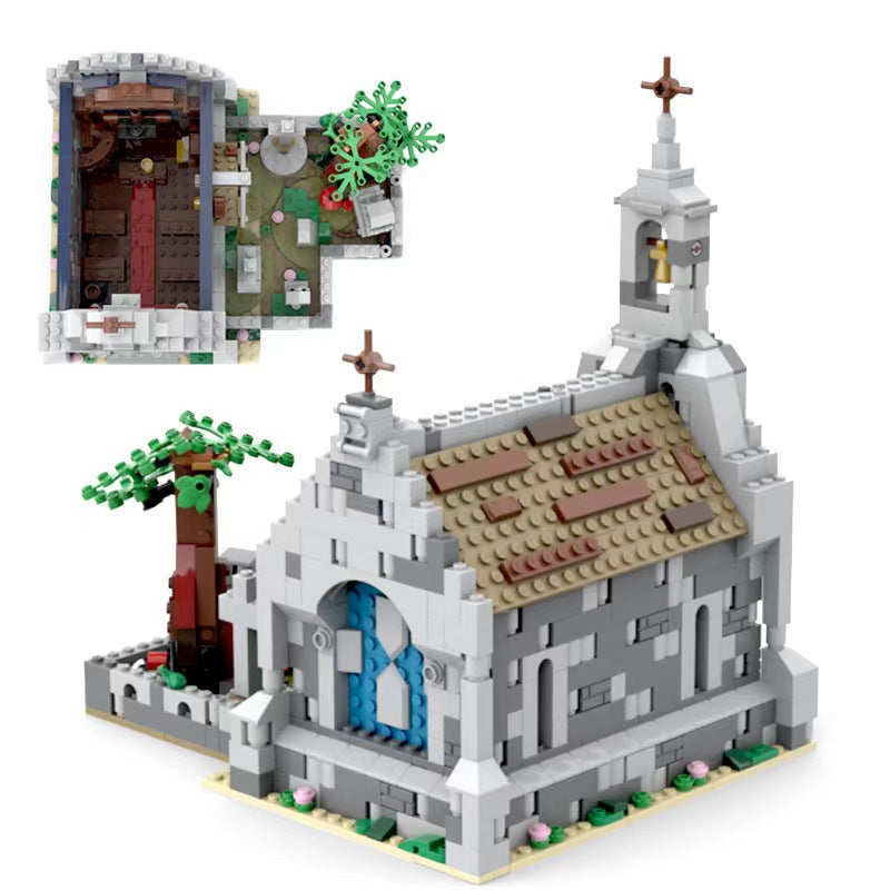 Medieval Chapel Building Kit | Compatible MOC - 5