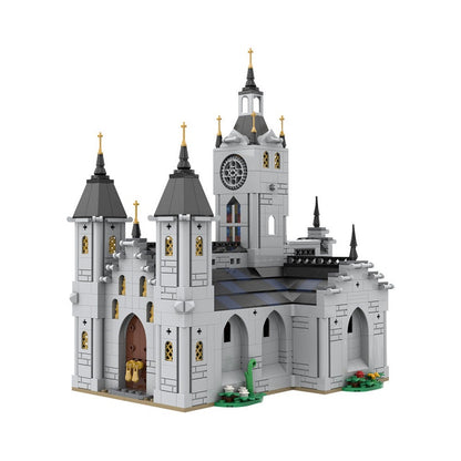Medieval Church MOC Building Kit | 1445 PCS Historic Architecture Model - 1