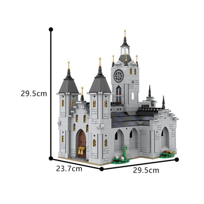 Medieval Church MOC Building Kit | 1445 PCS Historic Architecture Model - 4