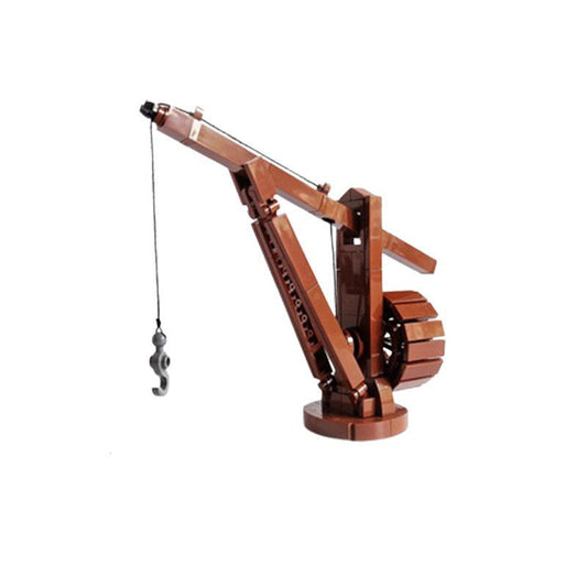 Medieval Crane MOC Building Kit | Historic Construction Machine Model - 1