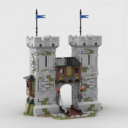 Medieval Dark Eagle Knight Castle Building Kit | LEGO-Compatible MOC - 2