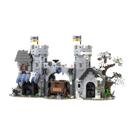 Medieval Falcon Fortress Gate Building Kit | Compatible MOC - 3