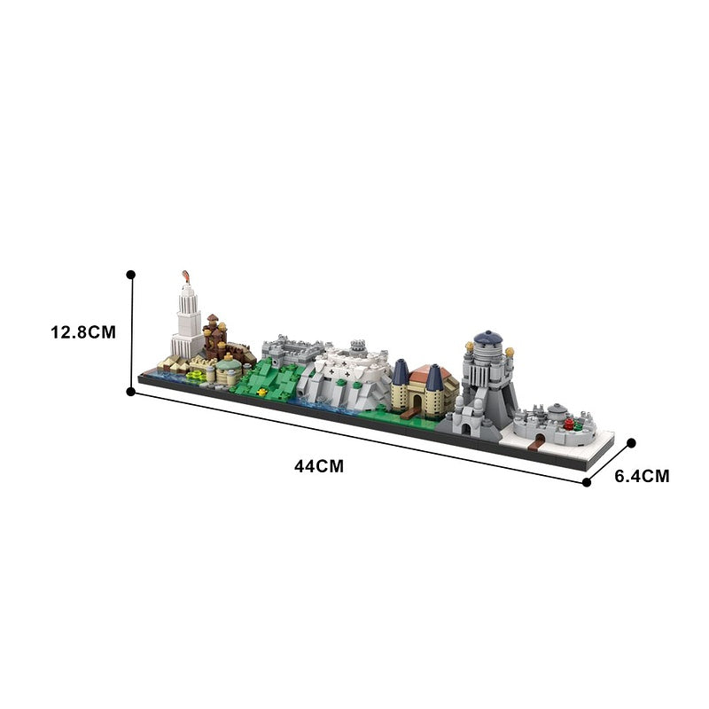 Medieval Fantasy Kingdoms Skyline Building Kit | LEGO-Compatible MOC - 3