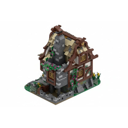 Medieval Farm House MOC Building Kit | Rustic Village Architecture Model - 5