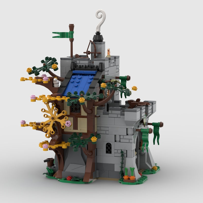Medieval Forest Hidden Outpost Tower MOC Building Kit - 3