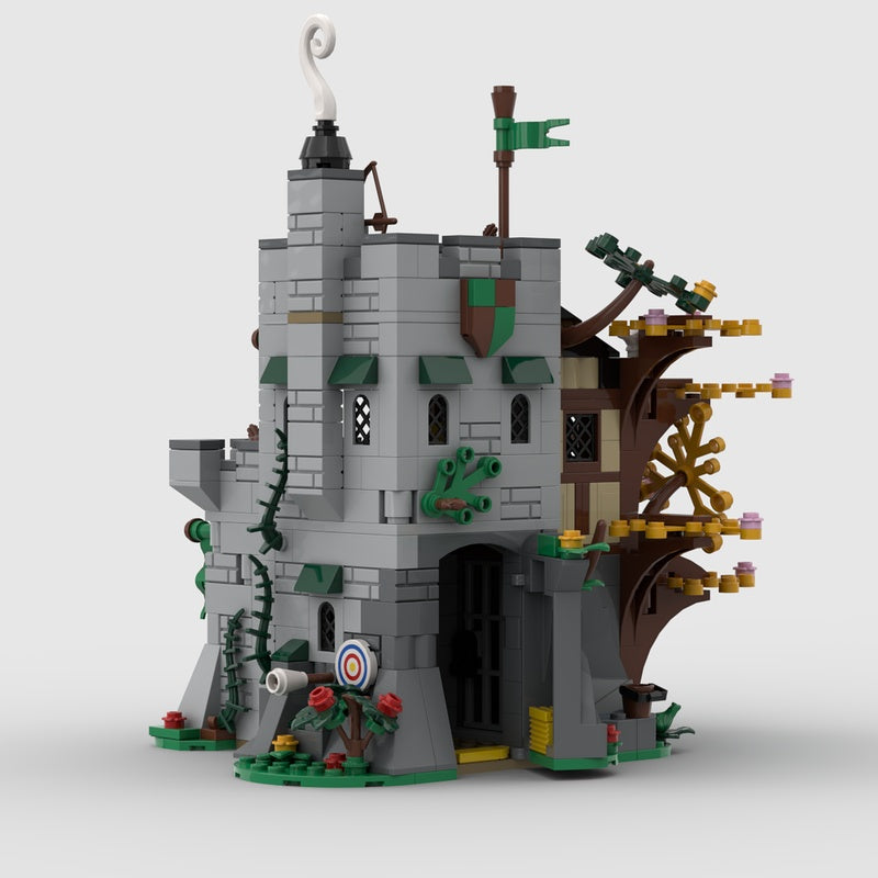 Medieval Forest Hidden Outpost Tower MOC Building Kit - 5