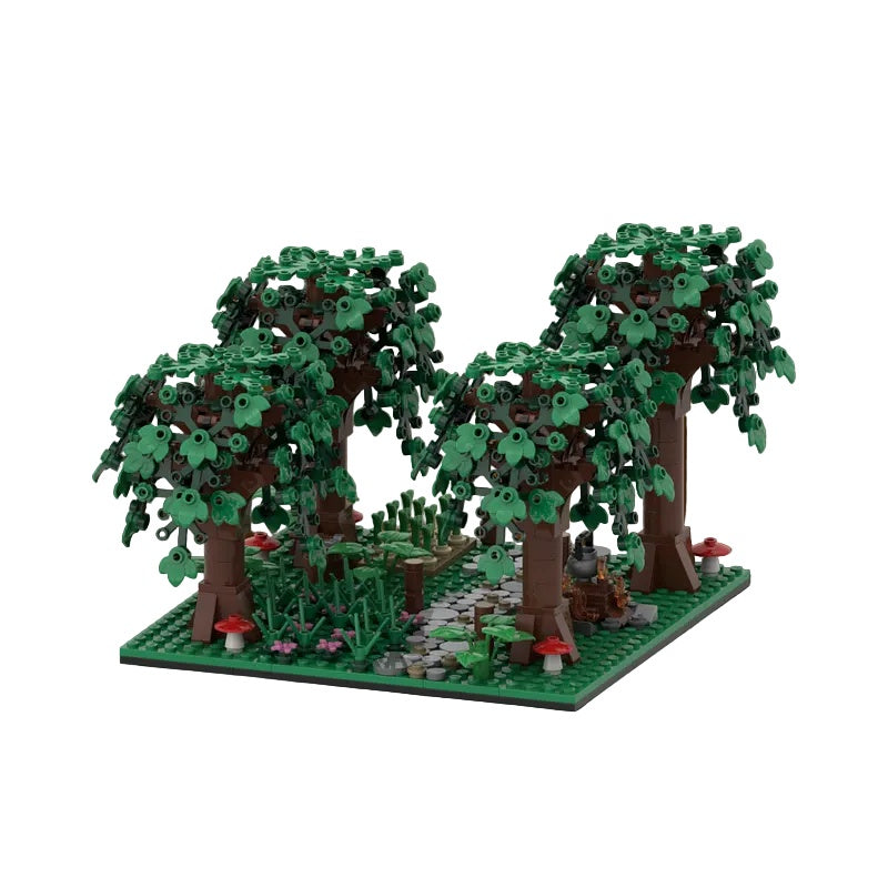 Medieval Forest MOC Building Kit | Fantasy Woodland Diorama - 1
