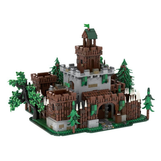 Medieval Forest Outlaw Castle Building Kit | Woodland Fortress MOC - 6