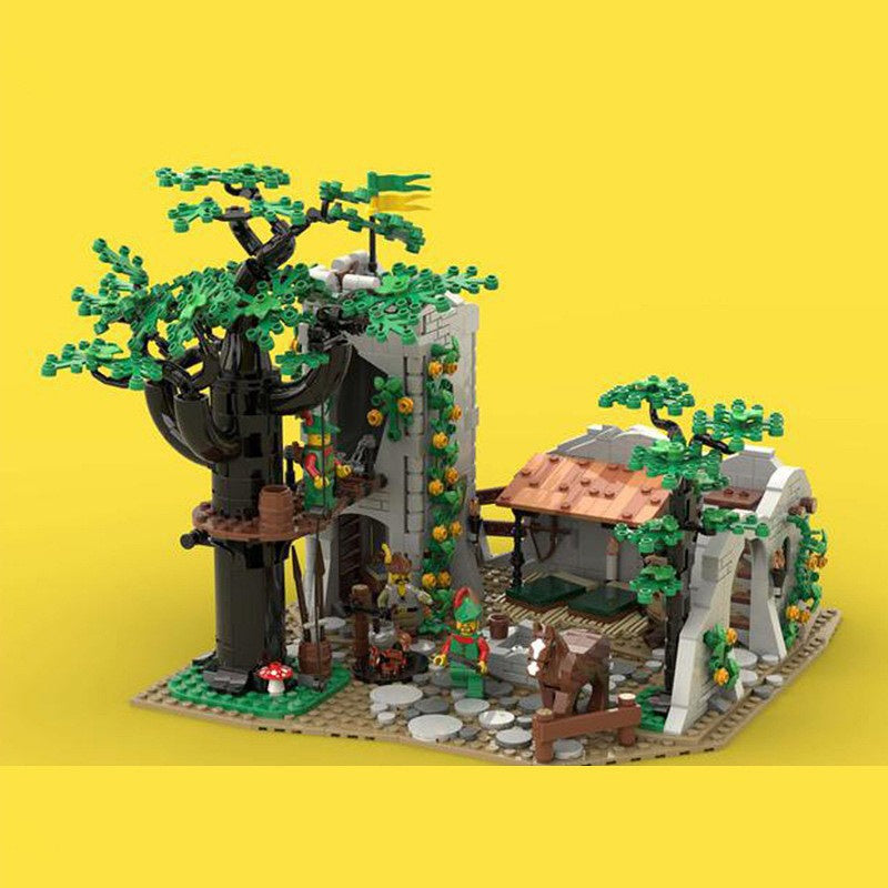 Medieval Forest Outlaw Tower Camp Building Kit | LEGO-Compatible MOC - 2
