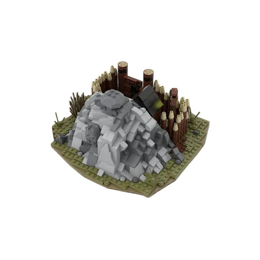 Medieval Gold Mine MOC Building Kit | Fantasy Mining Architecture Model - 1