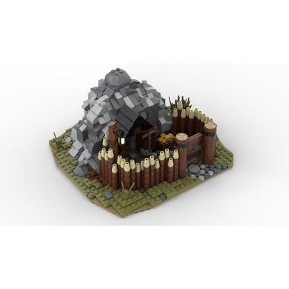 Medieval Gold Mine MOC Building Kit | Fantasy Mining Architecture Model - 2
