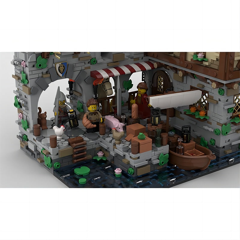 Medieval Harbor MOC Castle Quay Architecture Building Kit - 2