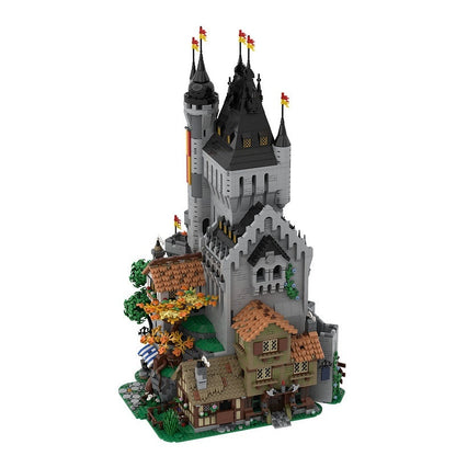 Medieval High Tower MOC Building Kit | Historic Castle Architecture Model - 4