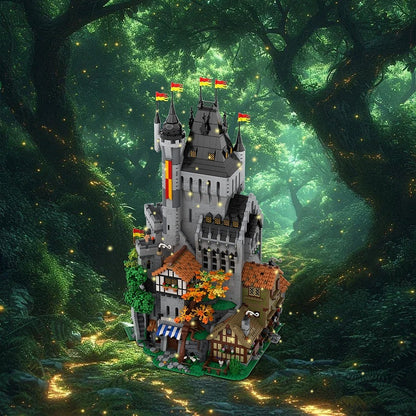 Medieval High Tower MOC Building Kit | Historic Castle Architecture Model - 5