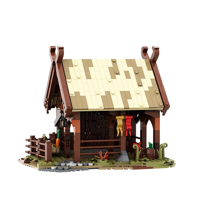 Medieval Horse Clan Stable Building Kit | LEGO-Compatible MOC - 2