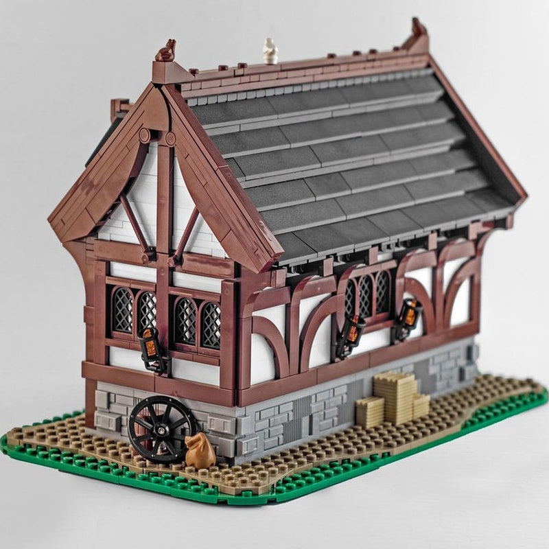 Medieval Horse Stable Village Architecture MOC Building Kit - 3