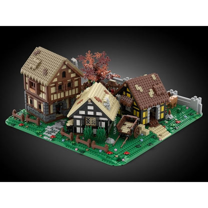 Medieval Houses MOC Building Kit | Historic Village Architecture Model - 2