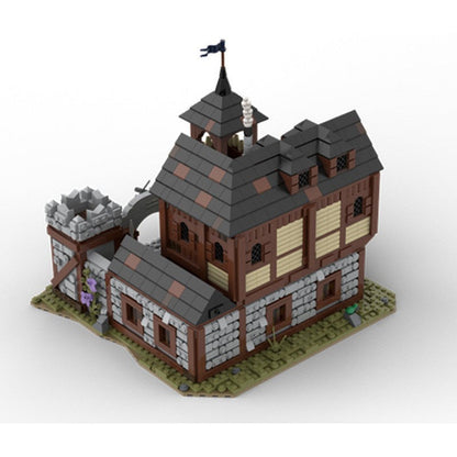 Medieval Infantry Barracks MOC Building Kit | Castle Architecture Model - 3
