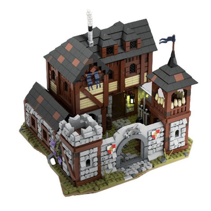 Medieval Infantry Barracks MOC Building Kit | Castle Architecture Model - 4