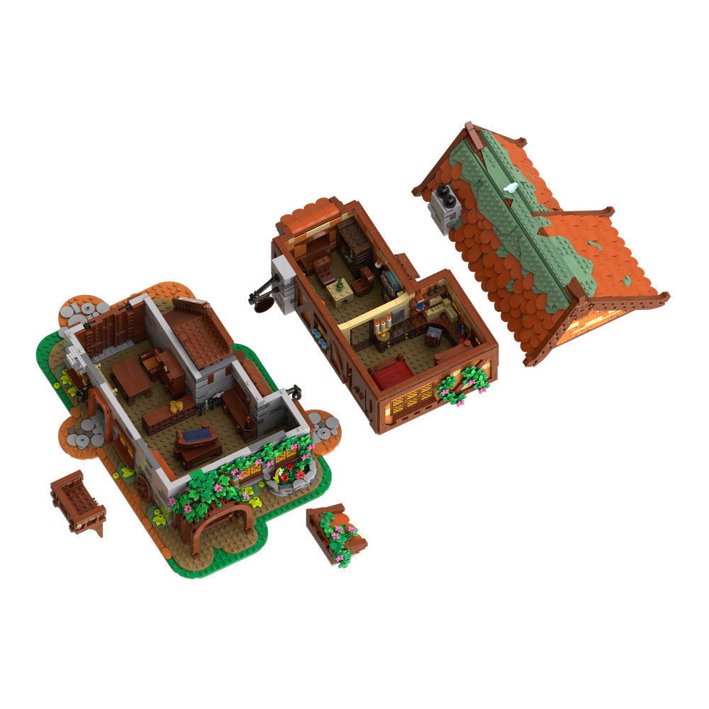 Medieval Joiner's Workshop Building Kit | Compatible MOC - 7
