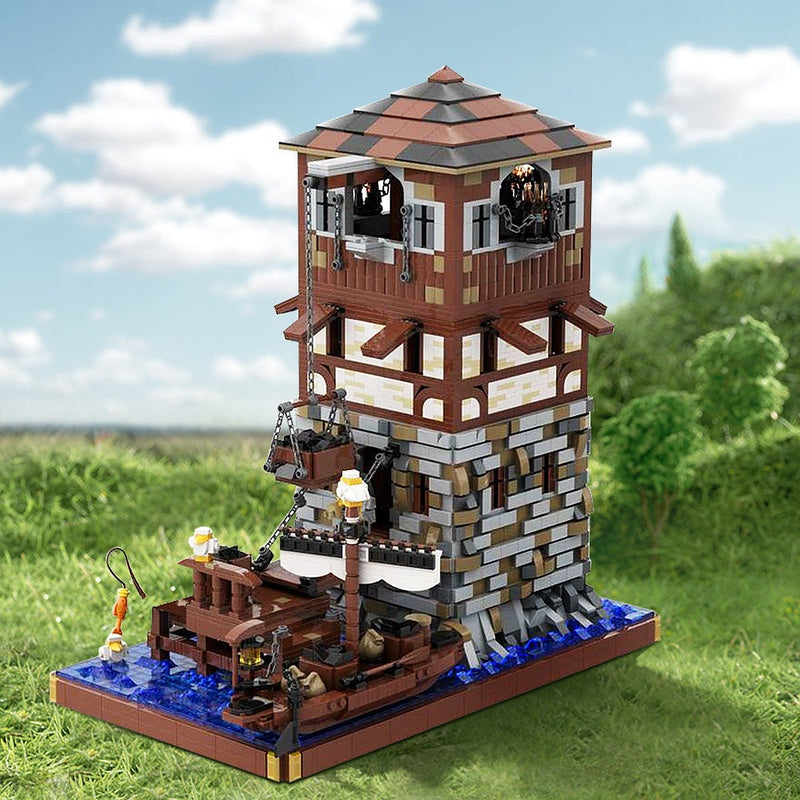 Medieval Lighthouse MOC Building Kit | Historic Coastal Tower Architecture - 2