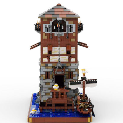 Medieval Lighthouse MOC Building Kit | Historic Coastal Tower Architecture - 4