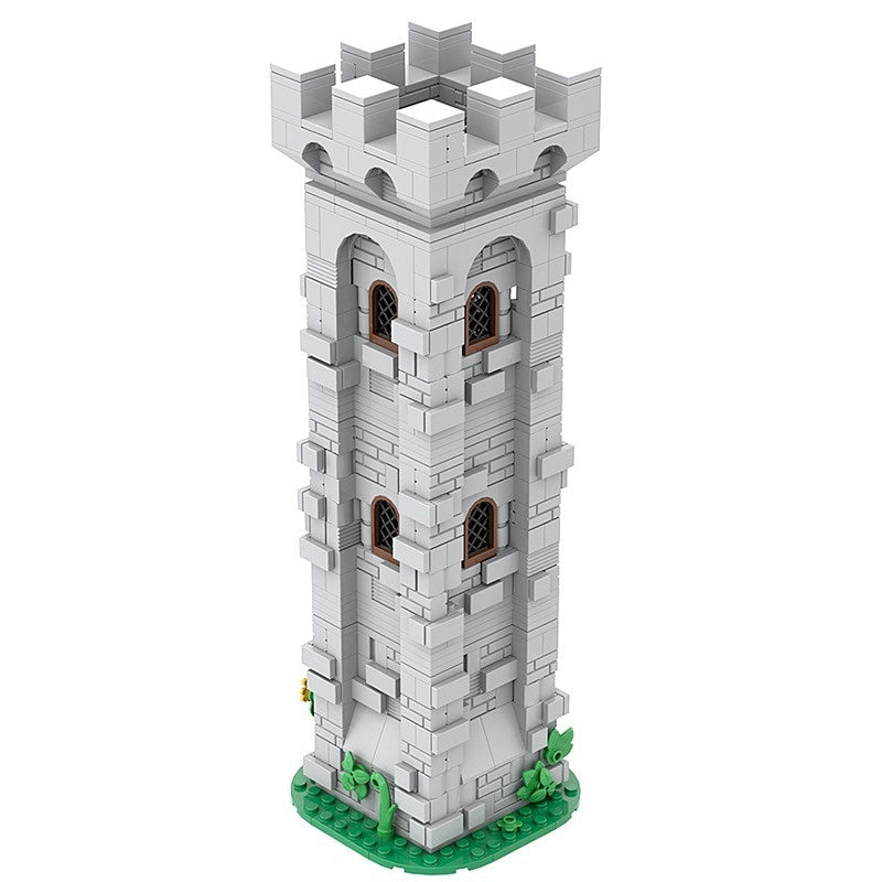 Medieval Lion Knight Watch Tower Building Kit | LEGO-Compatible MOC - 2