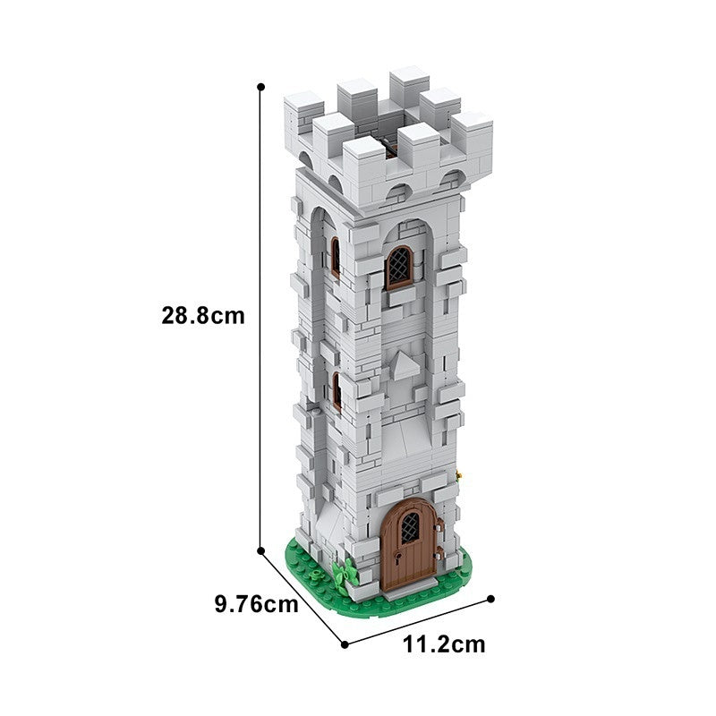 Medieval Lion Knight Watch Tower Building Kit | LEGO-Compatible MOC - 4