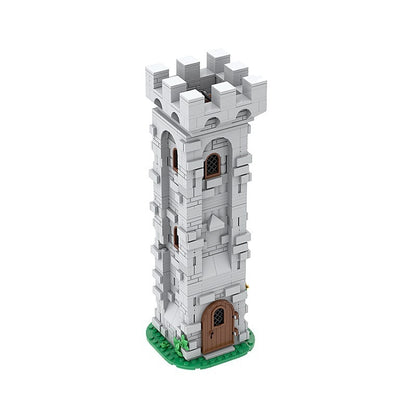 Medieval Lion Knight Watch Tower Building Kit | LEGO-Compatible MOC - 5