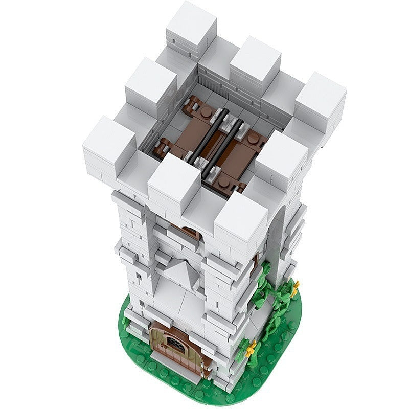 Medieval Lion Knight Watch Tower MOC Building Kit | Castle Architecture - 2