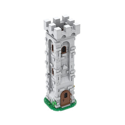 Medieval Lion Knight Watch Tower MOC Building Kit | Castle Architecture - 5