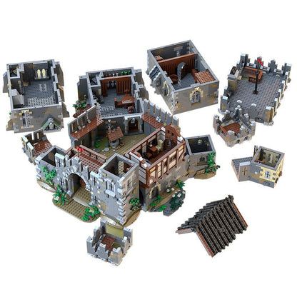 Medieval Lions' Castle MOC Building Kit | Historic Fortress Architecture - 2