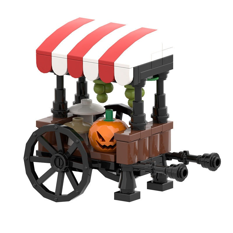 Medieval Market Stall MOC Building Kit | Fantasy Village Architecture - 1