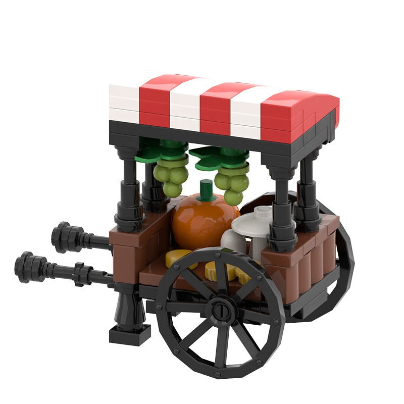 Medieval Market Stall MOC Building Kit | Fantasy Village Architecture - 3