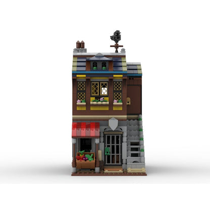 Medieval Merchant's House Building Kit | Compatible MOC - 3