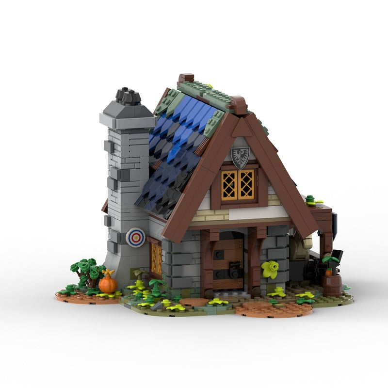 Medieval Old Knight's Cottage MOC Fantasy Village Building Kit - 1