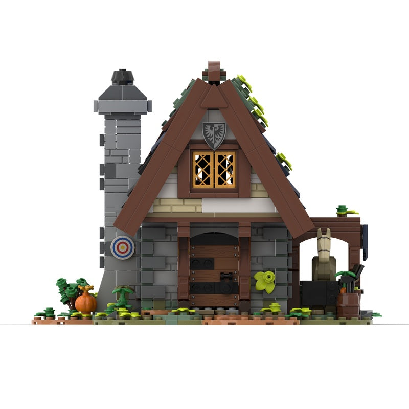 Medieval Old Knight's Cottage MOC Fantasy Village Building Kit - 2