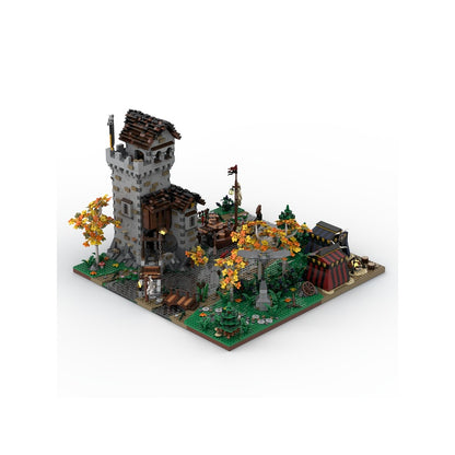 Medieval Raven Watchtower & Riverside Camp MOC Building Kit - 2