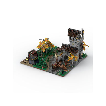 Medieval Raven Watchtower & Riverside Camp MOC Building Kit - 4