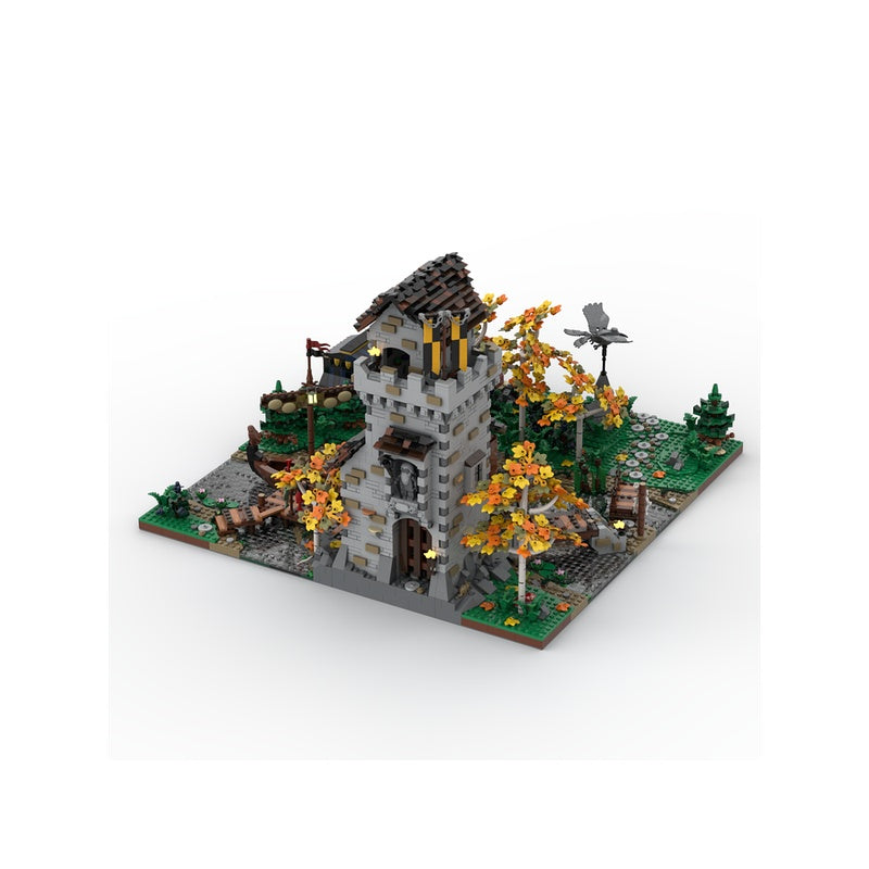 Medieval Raven Watchtower & Riverside Camp MOC Building Kit - 5